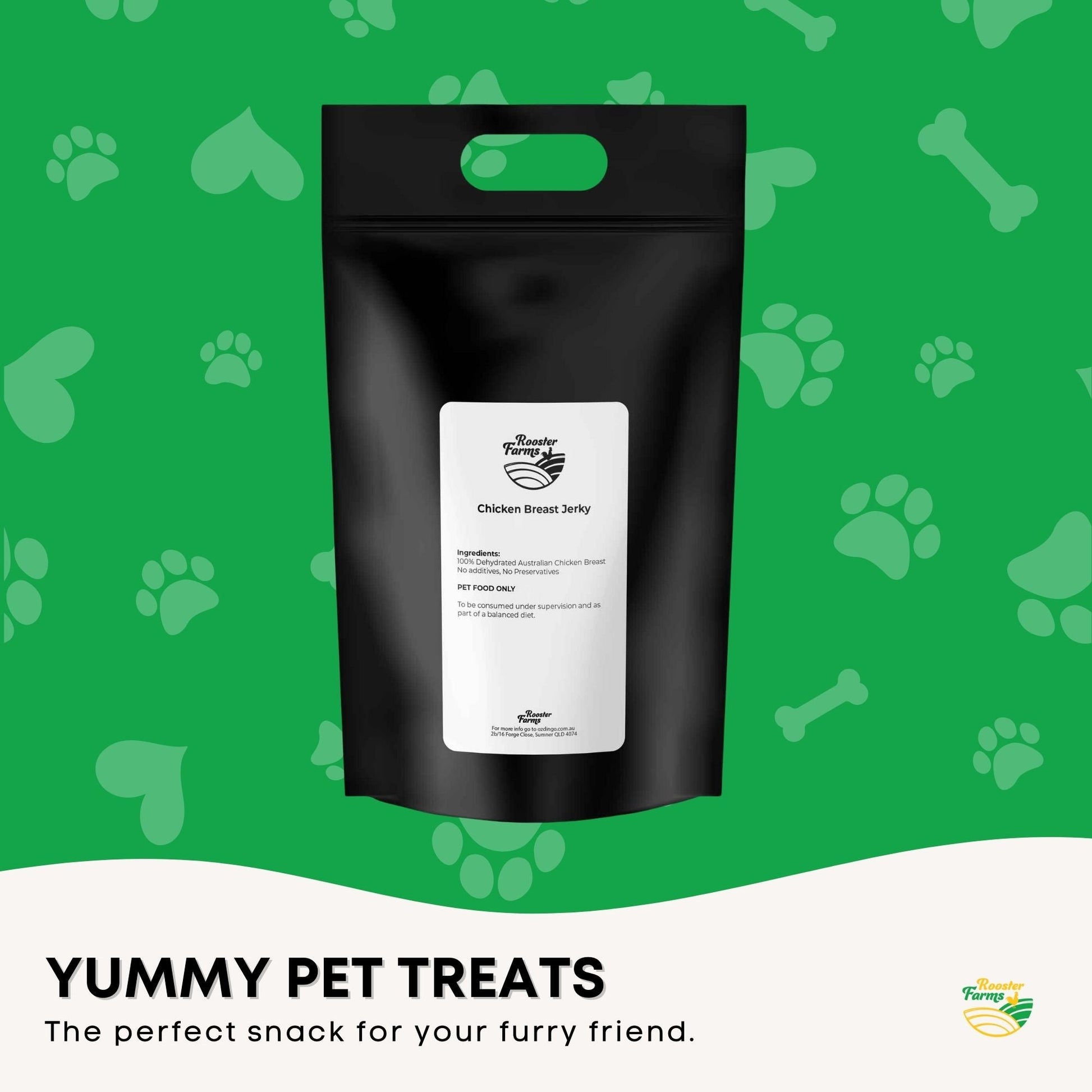 10Kg Dog Treat Chicken Breast Jerky - Dehydrated Australian Healthy Puppy Chew-3