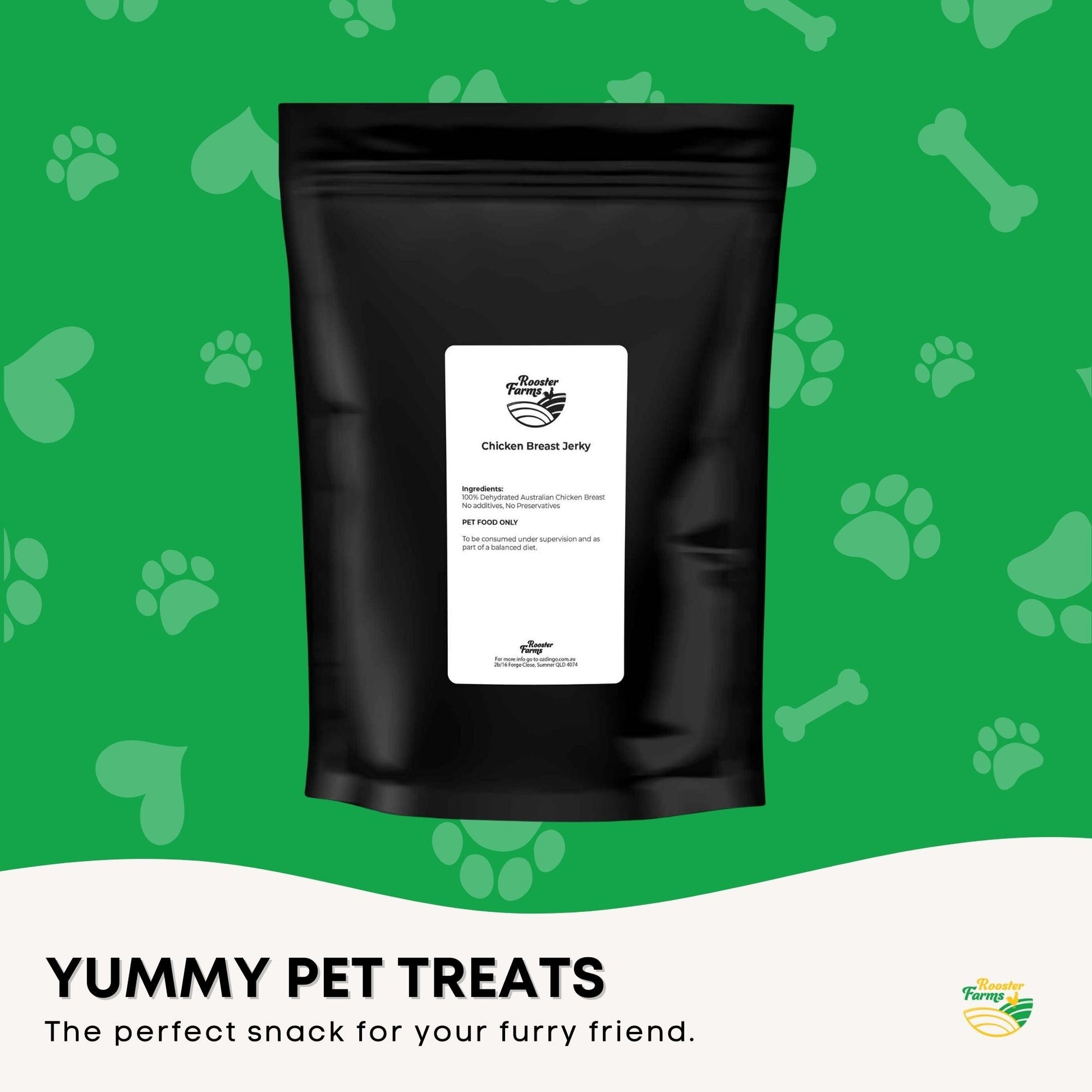 1Kg Dog Treat Chicken Breast Jerky - Dehydrated Australian Healthy Puppy Chew-3