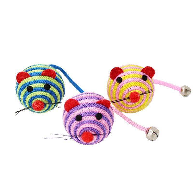 40pcs/pack Colorful Feather Cat Toys False Mouse Kitten Cat Toy Mixed Collection-1